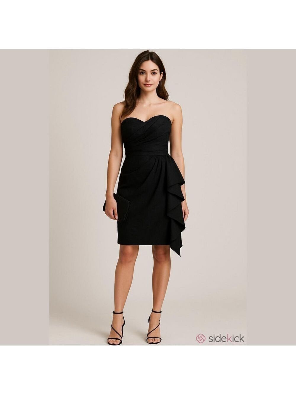 BCBGENERATION black, strapless, knee length cocktail/prom dress. NWT  Size 0